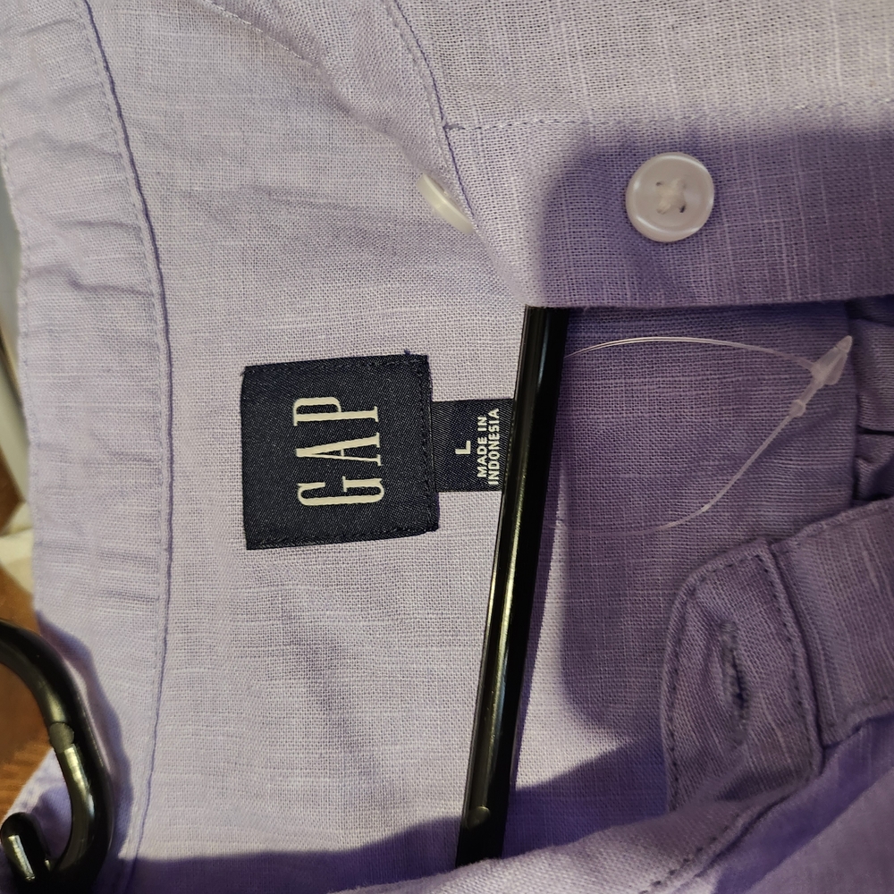 GAP Womens Purple Shirt Dress